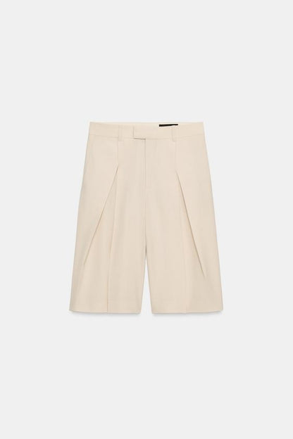 Bermuda à plis en laine ZW Collection Édition limitée