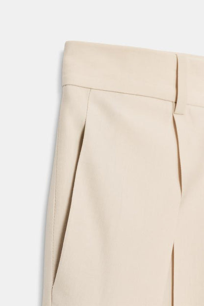 Bermuda à plis en laine ZW Collection Édition limitée