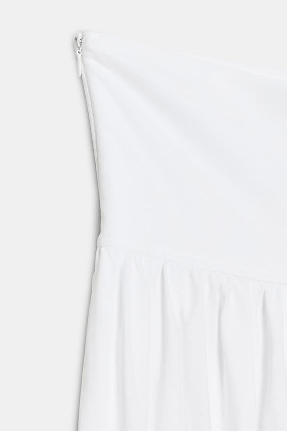 Robe midi contrastée