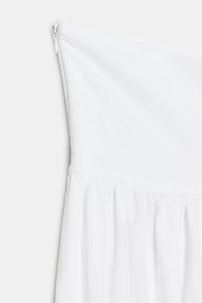 Robe midi contrastée