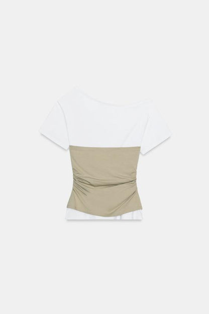 Top asymétrique à fronces