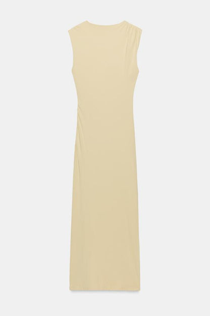 Robe midi drapée