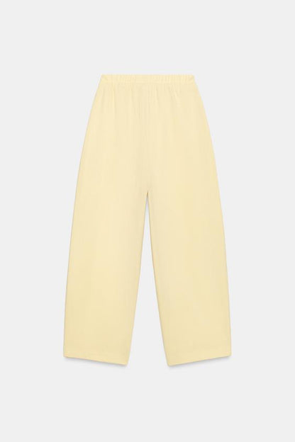 Pantalon texturé à cordons
