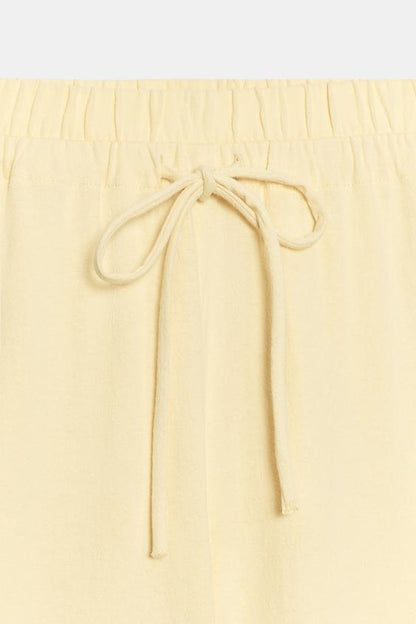 Pantalon texturé à cordons