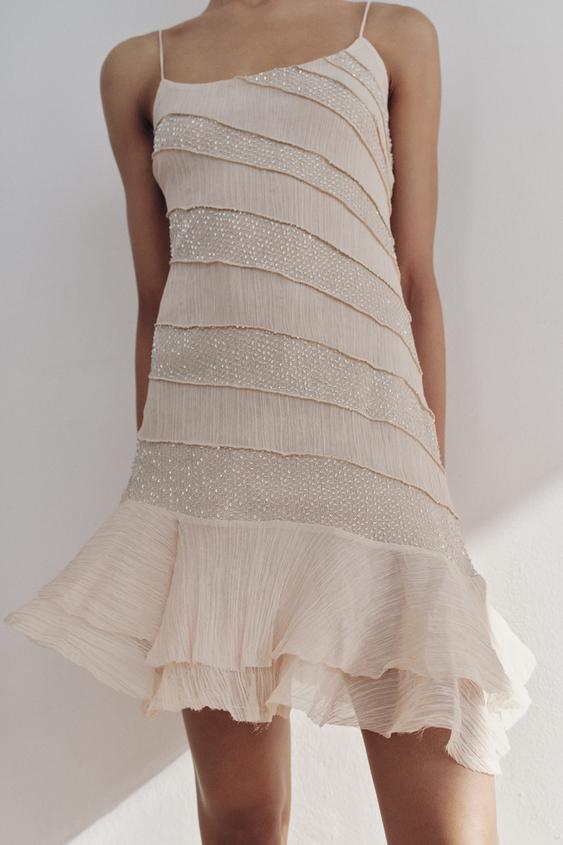 Robe nuisette à perles