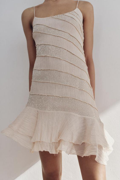 Robe nuisette à perles