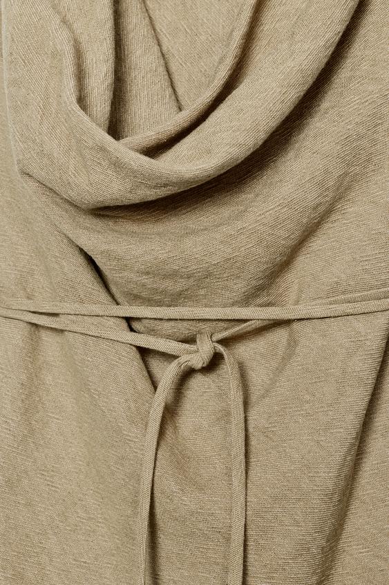 Top en lin avec ceinture ZW Collection