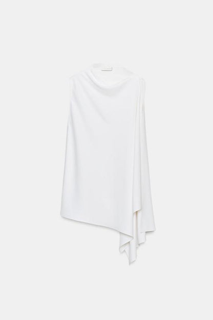 Top effet cape asymétrique ZW Collection