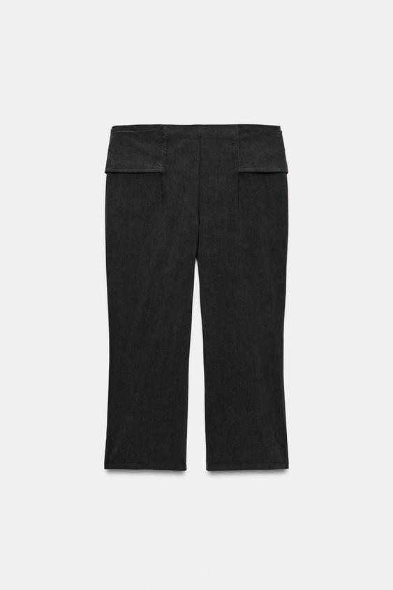 Pantalon capri avec ceinture