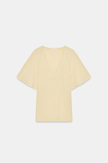 Top fluide à décolleté en V