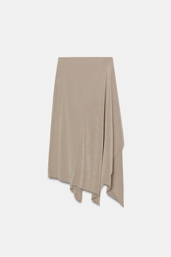Jupe asymétrique fluide