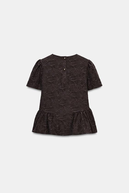 Top ballon peplum