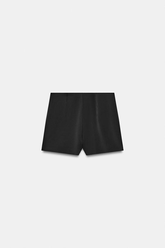 Jupe-culotte en dentelle à fentes