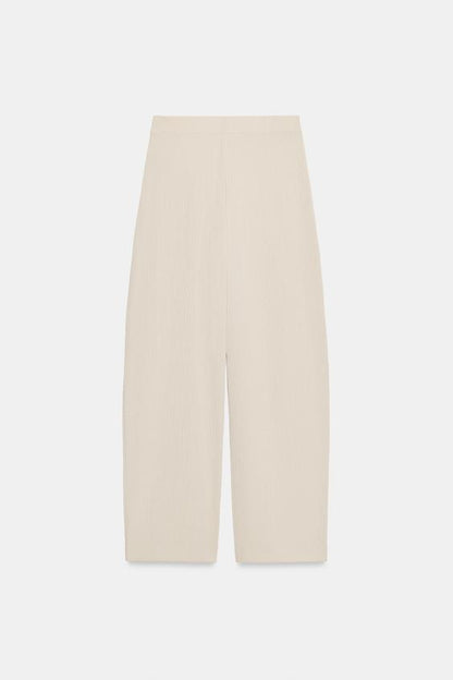 Pantalon croisé texturé