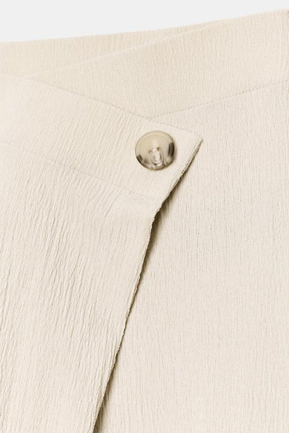 Pantalon croisé texturé