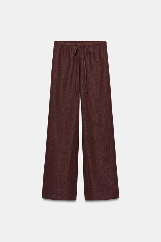 Pantalon texturé droit