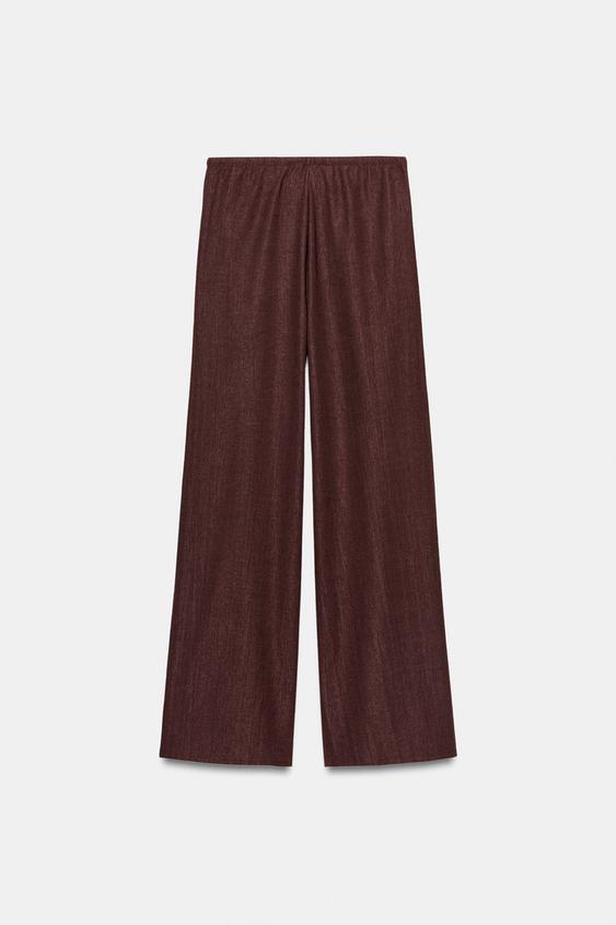 Pantalon texturé droit