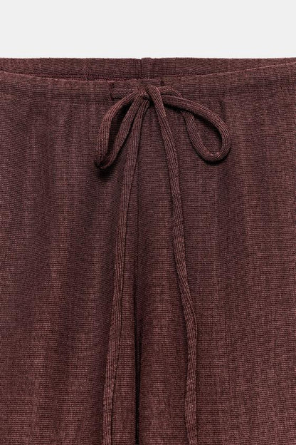 Pantalon texturé droit
