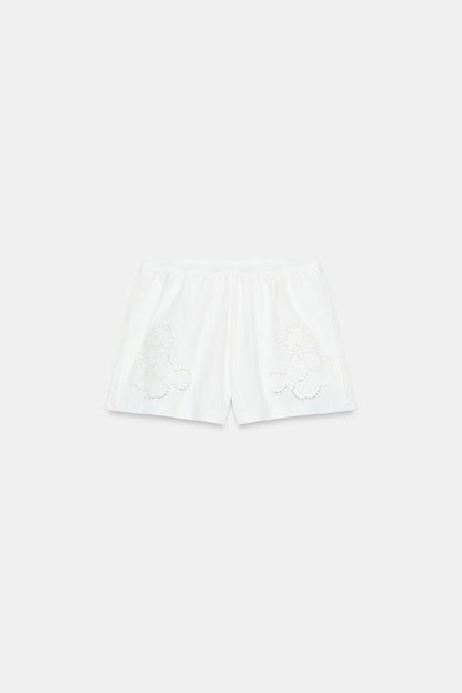Short brodé