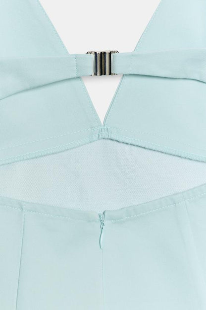 Top peplum à bretelles