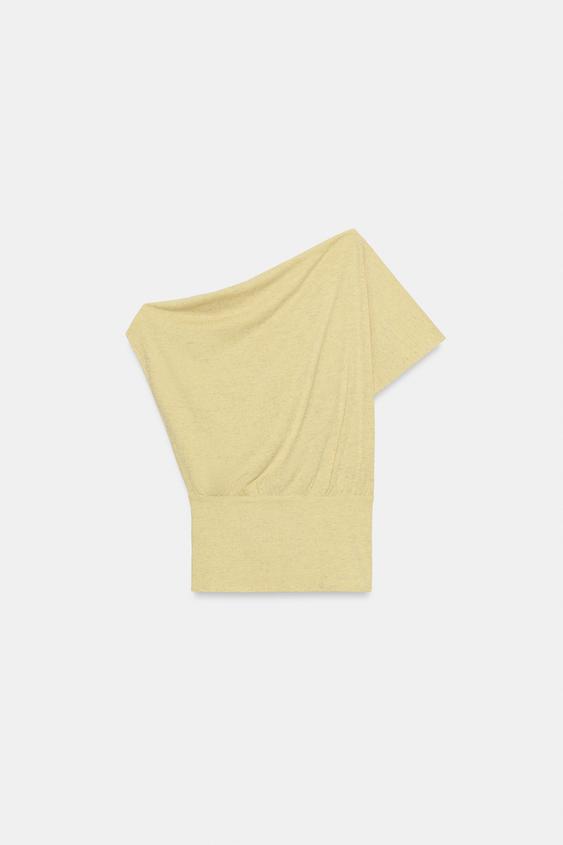 Top asymétrique texturé