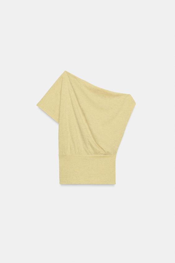 Top asymétrique texturé