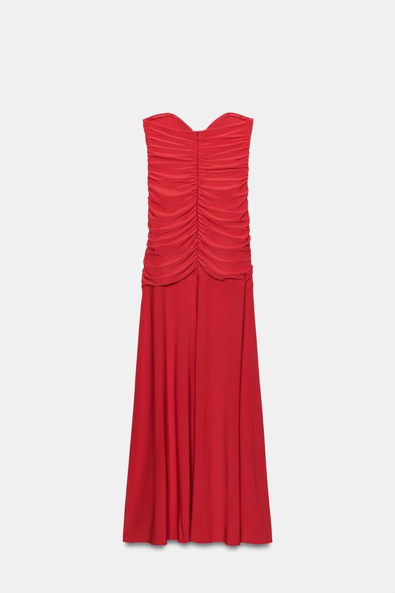 Robe longue drapée