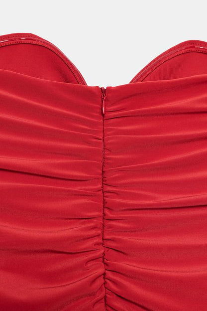 Robe longue drapée