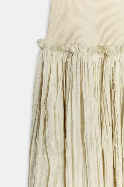 Robe midi contrastée