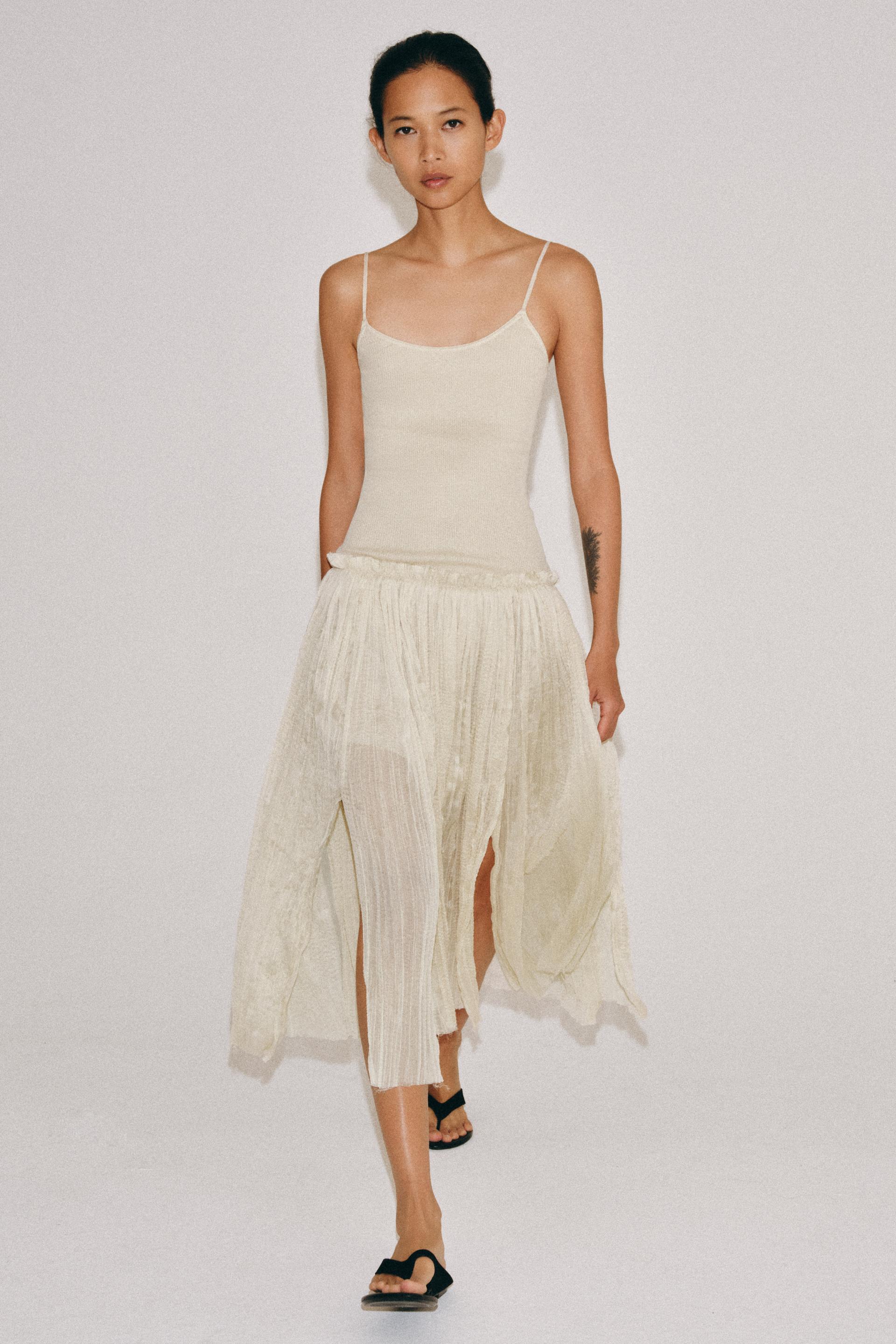 Robe midi contrastée