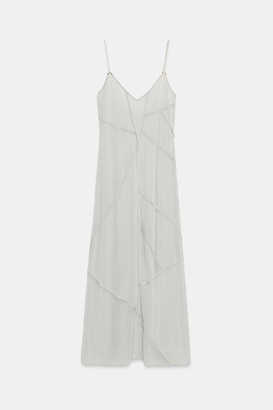 Robe midi contrastée