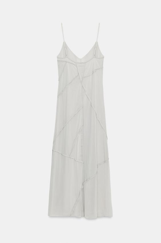Robe midi contrastée