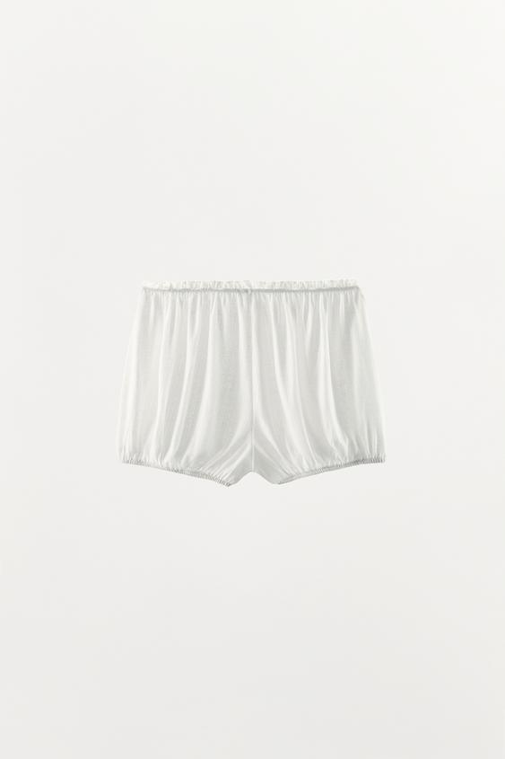 Short ballon pointelle
