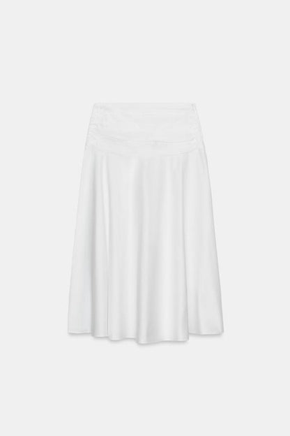 Jupe midi à volume