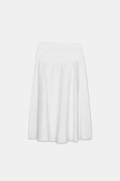 Jupe midi à volume