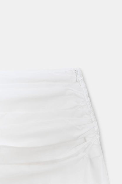 Jupe midi à volume