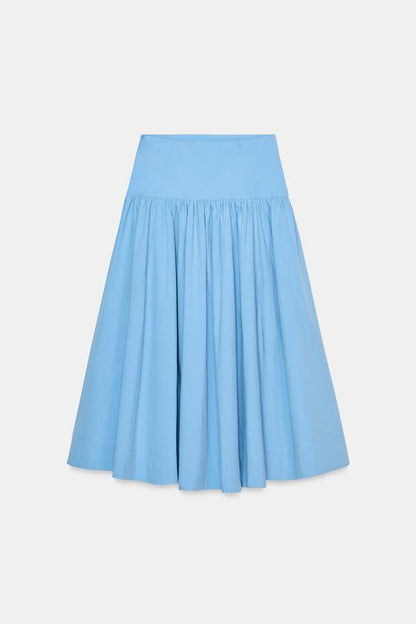Jupe midi à volume