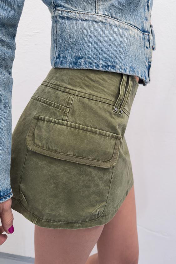 Jupe-culotte à poches