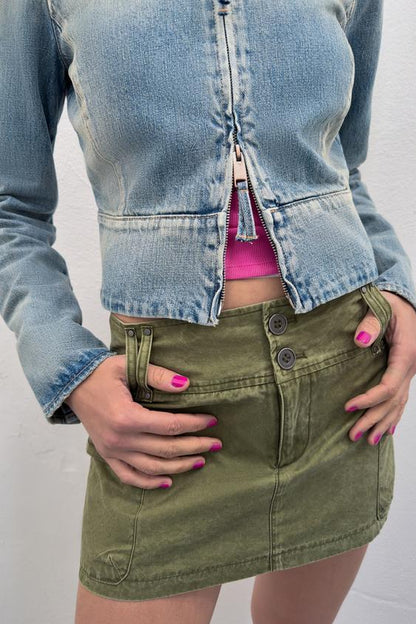 Jupe-culotte à poches