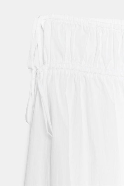 Pantalon-culotte à fronces