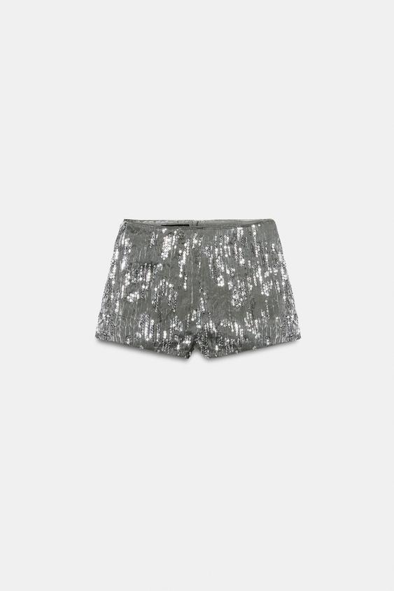 Short mini à sequins