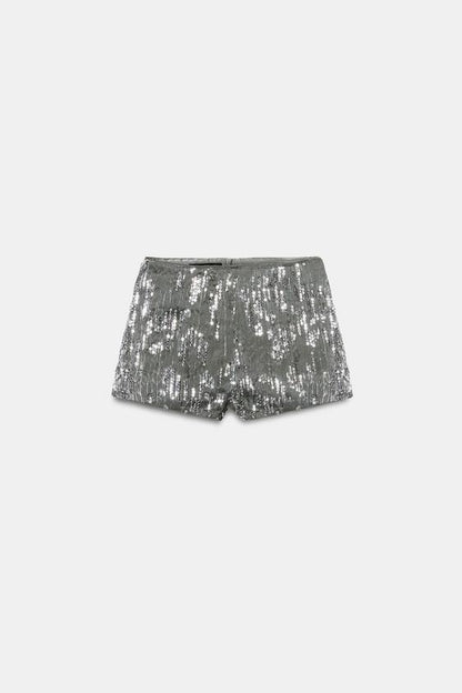 Short mini à sequins