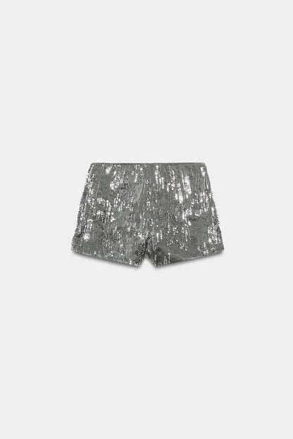 Short mini à sequins