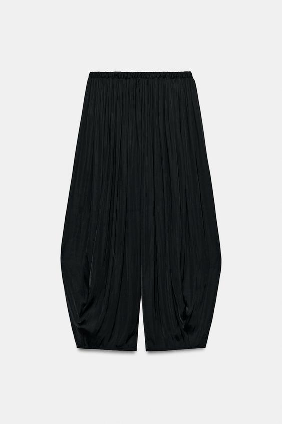 Pantalon bouffant à plis