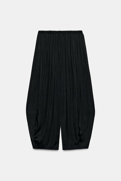 Pantalon bouffant à plis