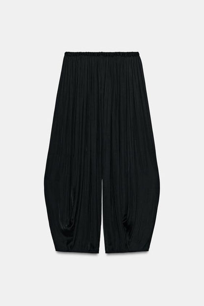 Pantalon bouffant à plis