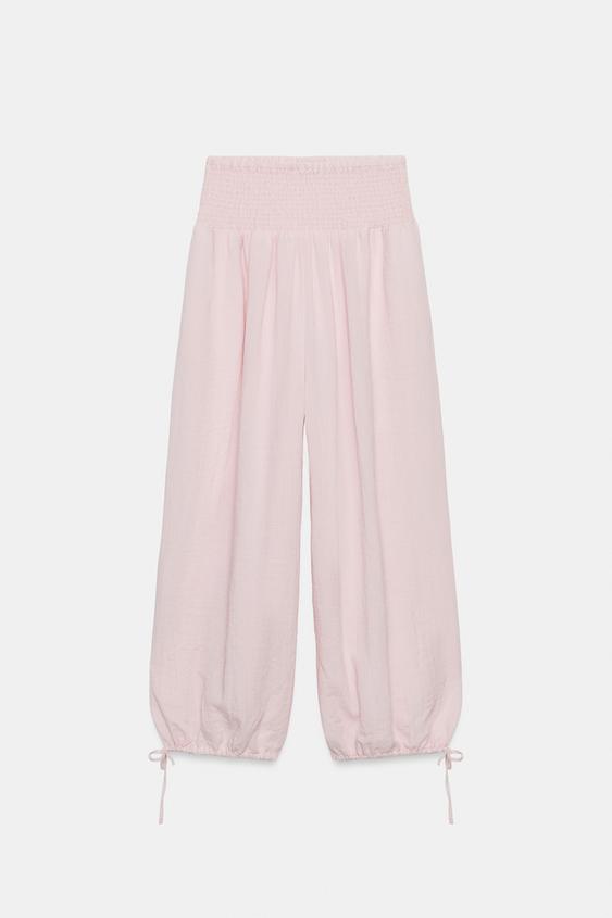 Pantalon baggy à taille élastique