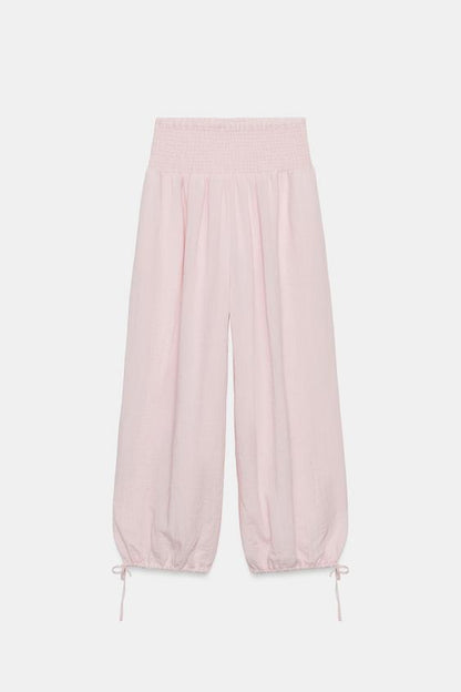 Pantalon baggy à taille élastique