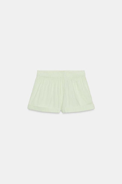 Short en popeline à rayures