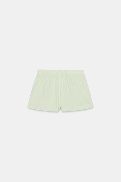 Short en popeline à rayures